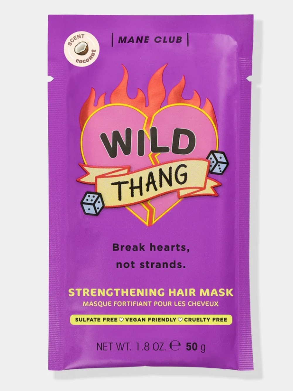 💜💈💜 Mane Club Wild Thang Strengthening Hair Mask 💜💈💜 NWT 💜💈💜